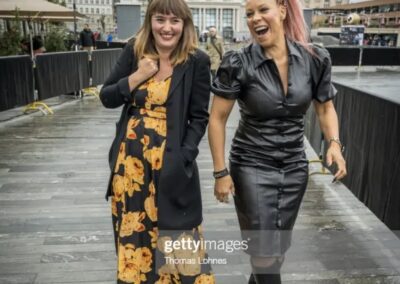 Director Elena Avdija and protagonist Petra Sprecher - World Première "Cascadeuses/Stuntwomen" - 18th Zürich Film Festival October, 2022