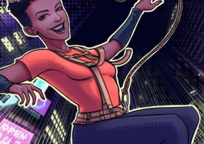 Illustration of Petra in: '50 Amazing Swiss Women: True Stories You Should Know About'